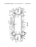 Two-cycle, opposed-piston internal combustion engine diagram and image