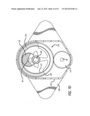 Two-cycle, opposed-piston internal combustion engine diagram and image