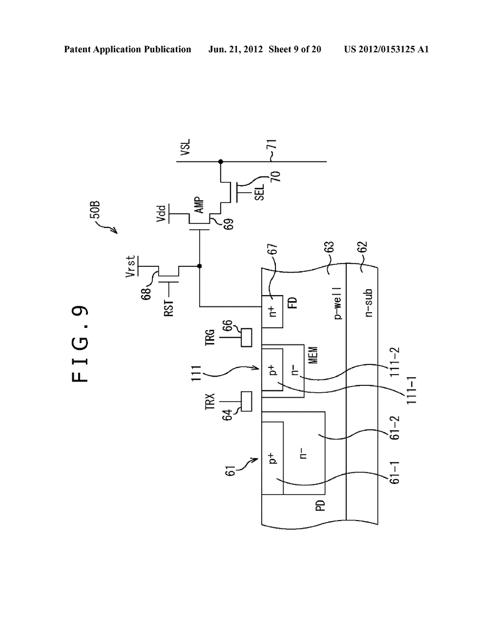 SOLID-STATE IMAGE PICKUP DEVICE, METHOD OF DRIVING SOLID-STATE IMAGE     PICKUP DEVICE, AND ELECTRONIC INSTRUMENT - diagram, schematic, and image 10