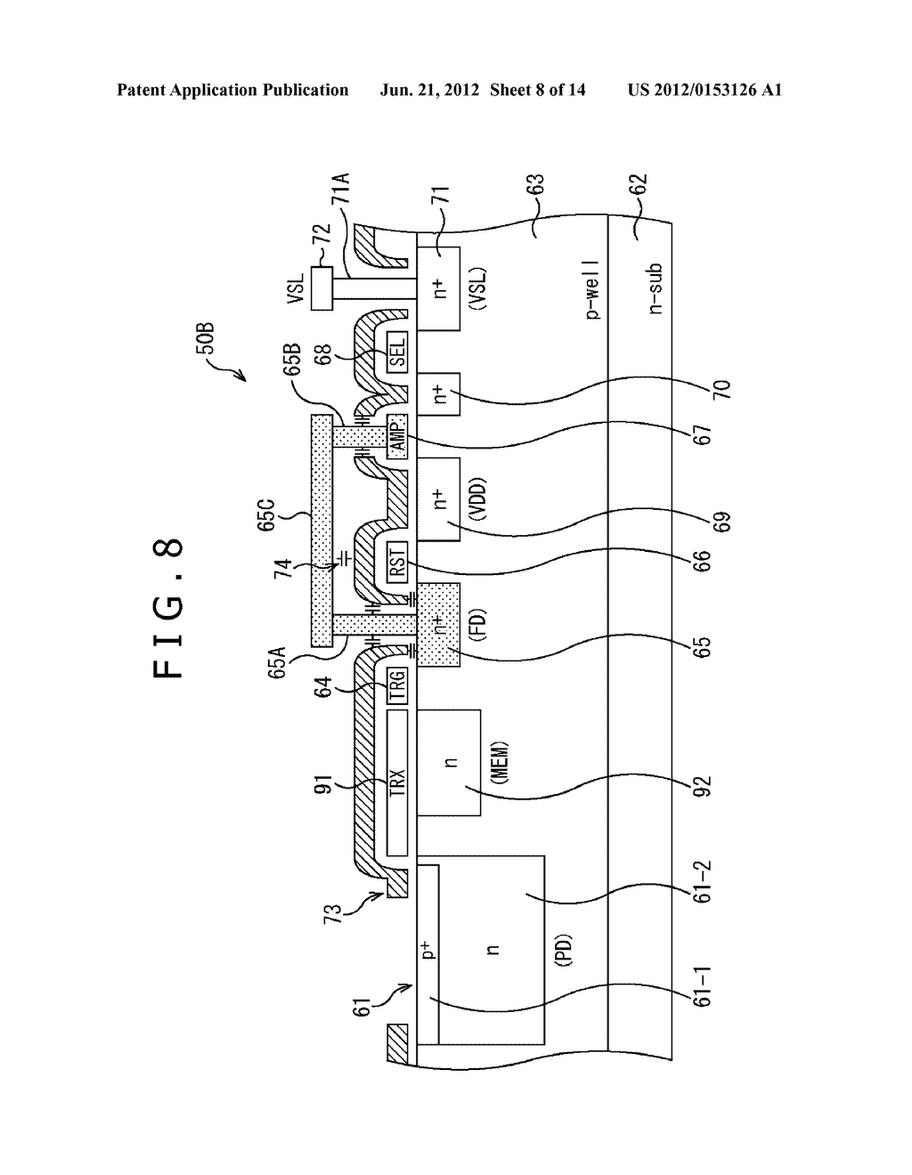 SOLID-STATE IMAGING ELEMENT, DRIVING METHOD, AND ELECTRONIC APPARATUS - diagram, schematic, and image 09