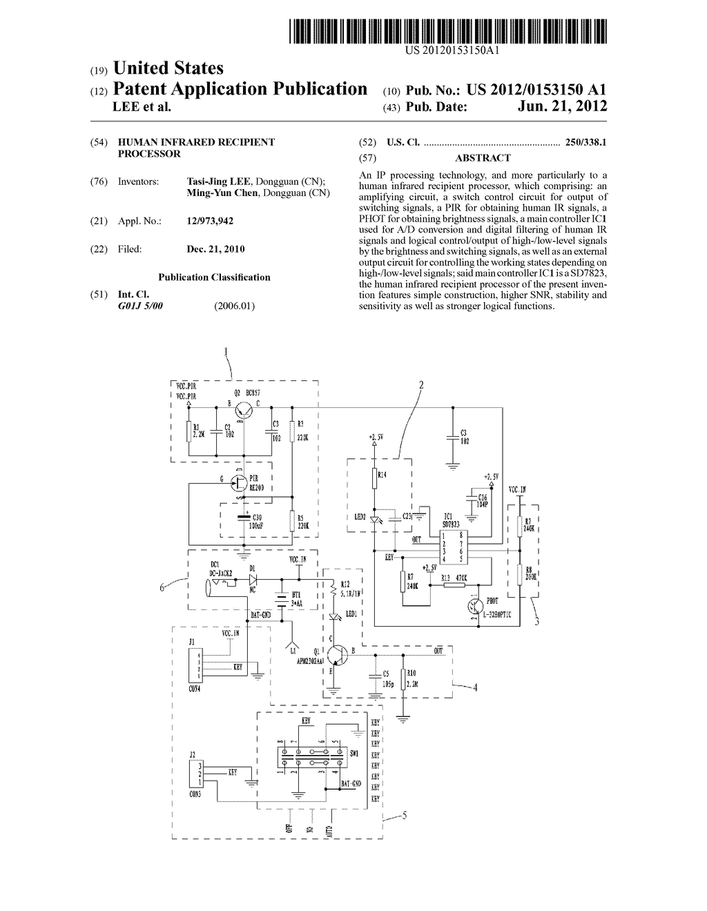 HUMAN INFRARED RECIPIENT PROCESSOR - diagram, schematic, and image 01