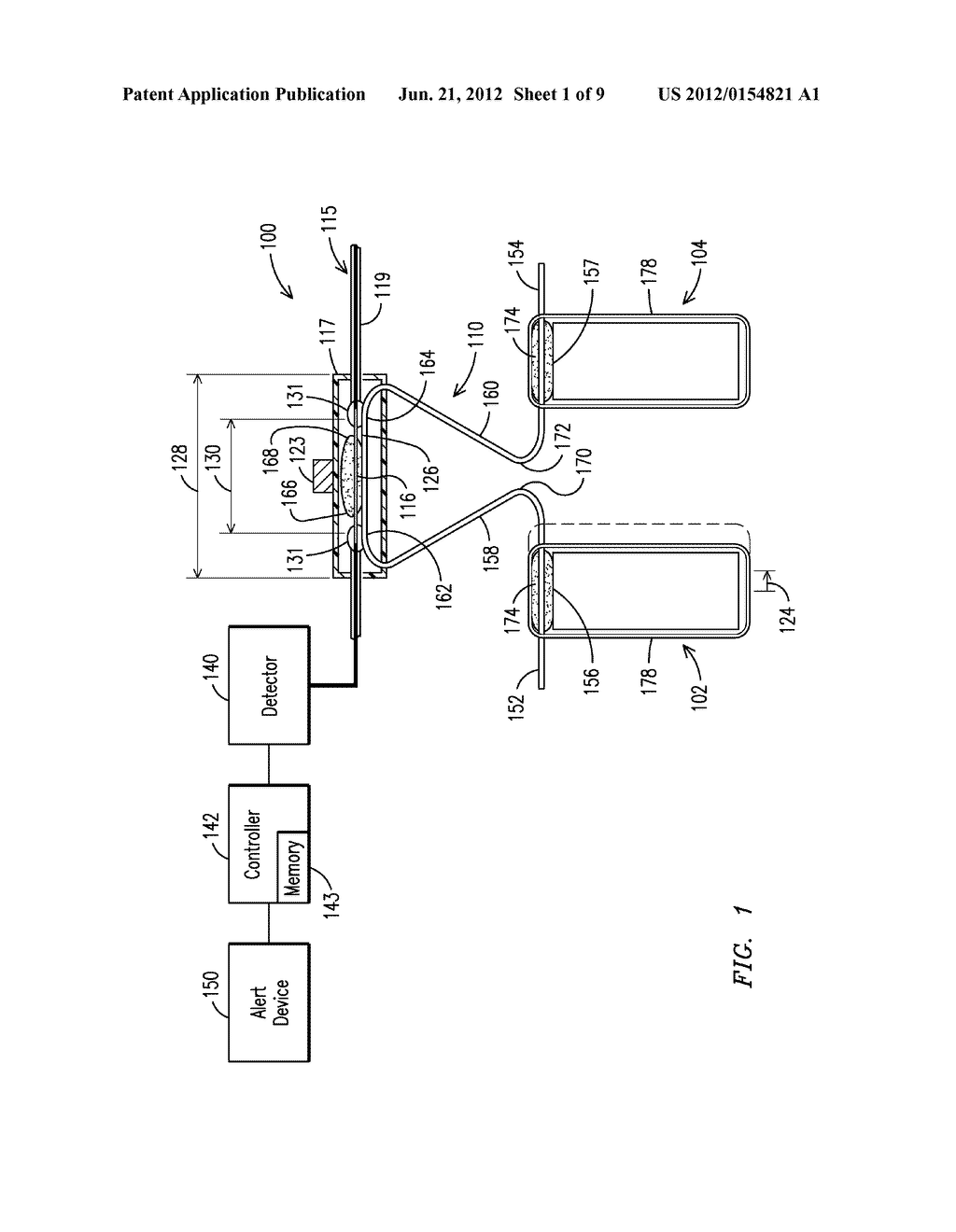 SYSTEM FOR MONITORING A RELATIVE DISPLACEMENT OF COMPONENTS - diagram, schematic, and image 02