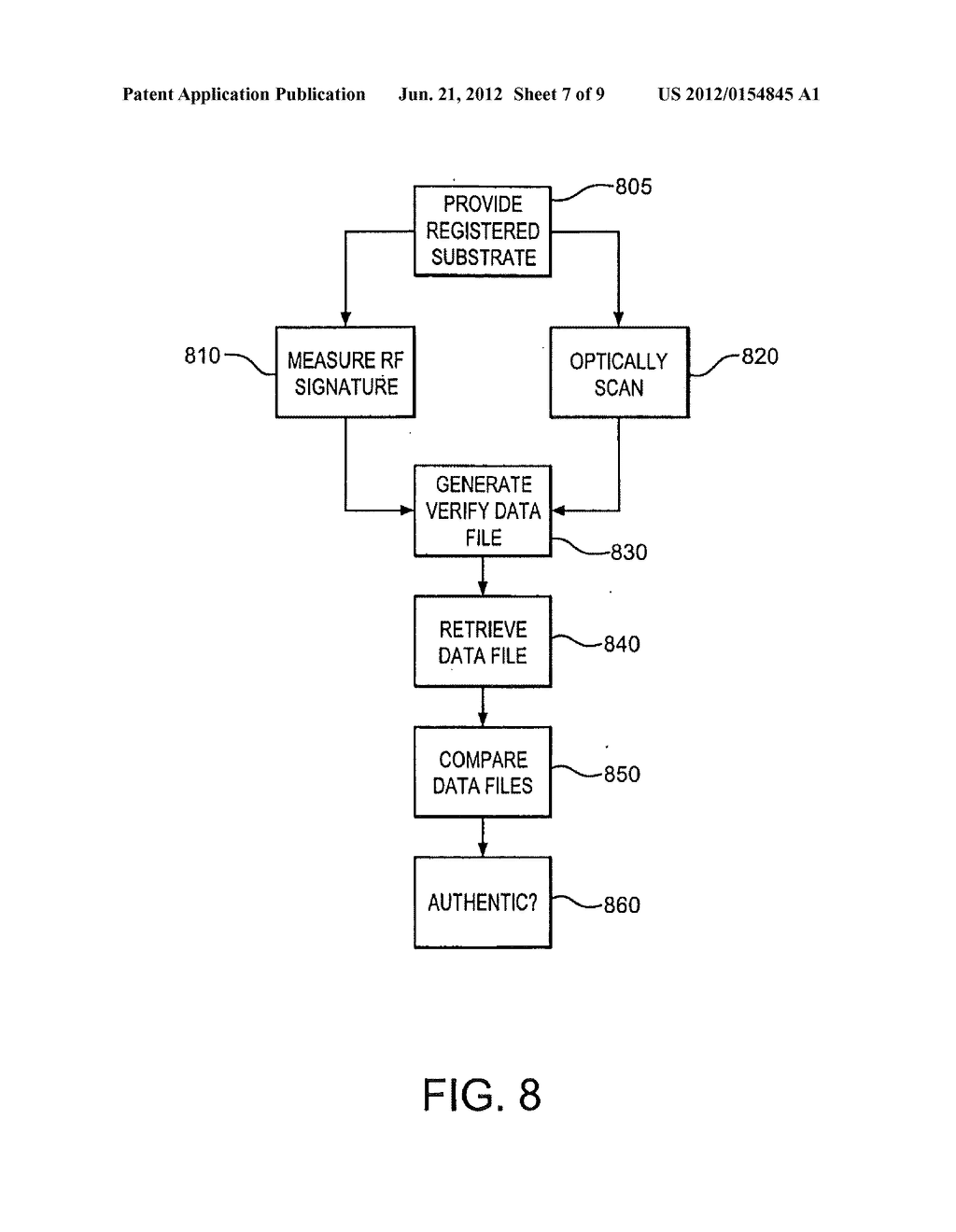 SYSTEM AND METHOD FOR IDENTIFYING A GENUINE PRINTED DOCUMENT - diagram, schematic, and image 08