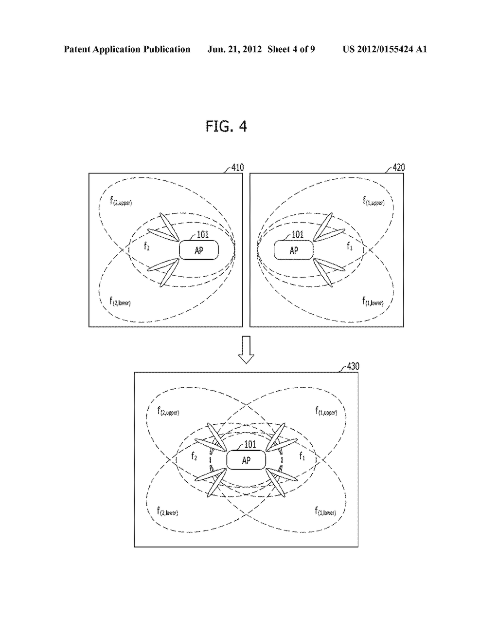 COMMUNICATIONS DEVICE AND METHOD IN A HIGH-CAPACITY WIRELESS COMMUNICATION     SYSTEM - diagram, schematic, and image 05