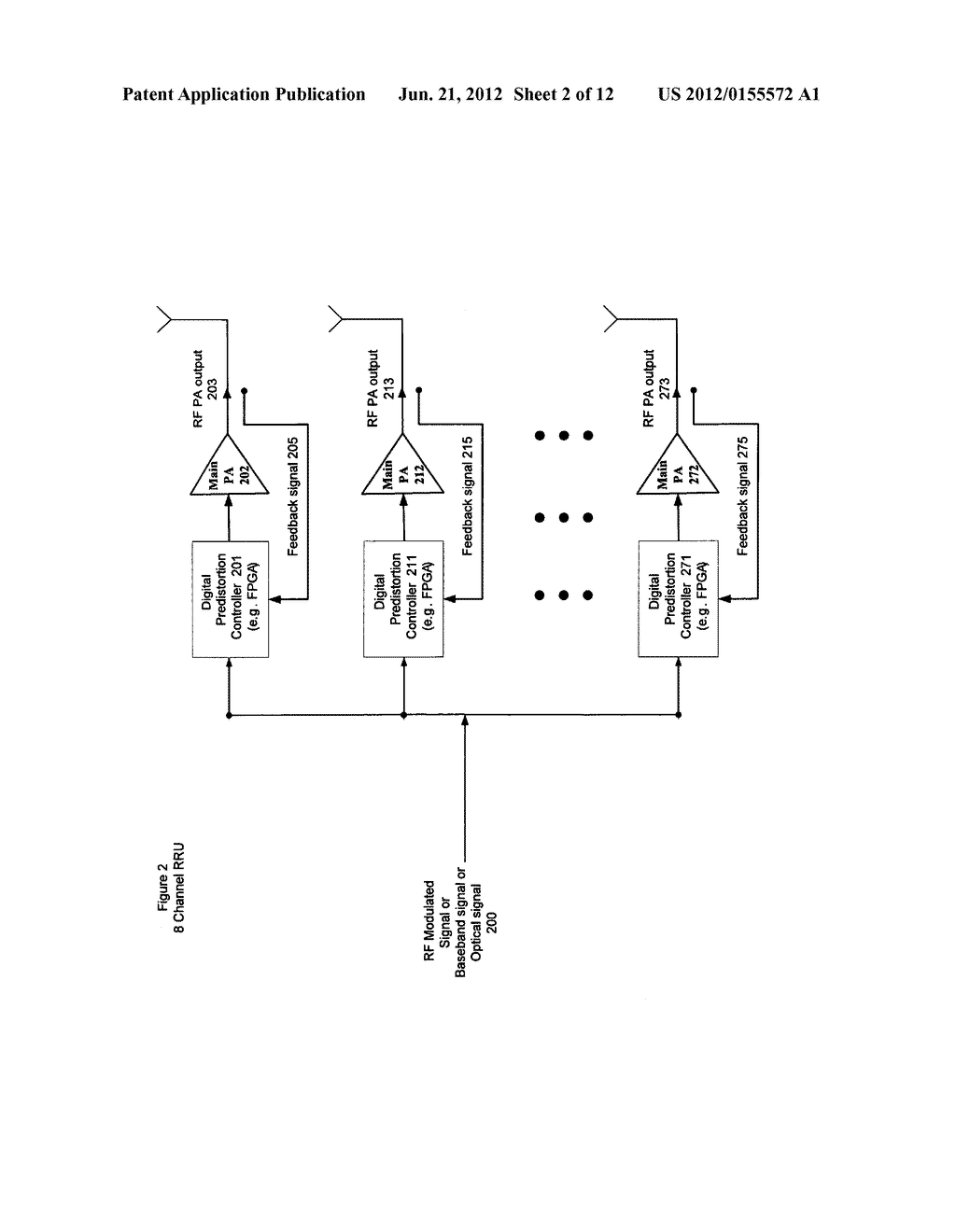 High efficiency, remotely reconfigurable remote radio head unit system and     method for wireless communications - diagram, schematic, and image 03