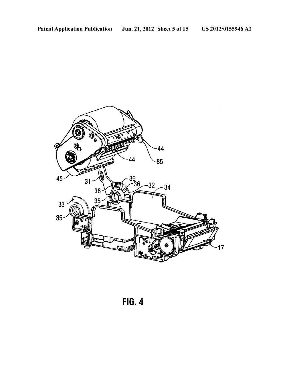 COMPACT PRINTER WITH PRINT FRAME INTERLOCK - diagram, schematic, and image 06