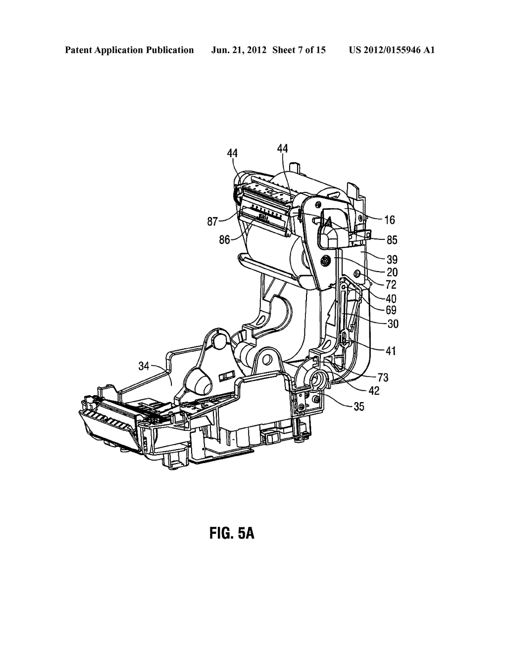 COMPACT PRINTER WITH PRINT FRAME INTERLOCK - diagram, schematic, and image 08