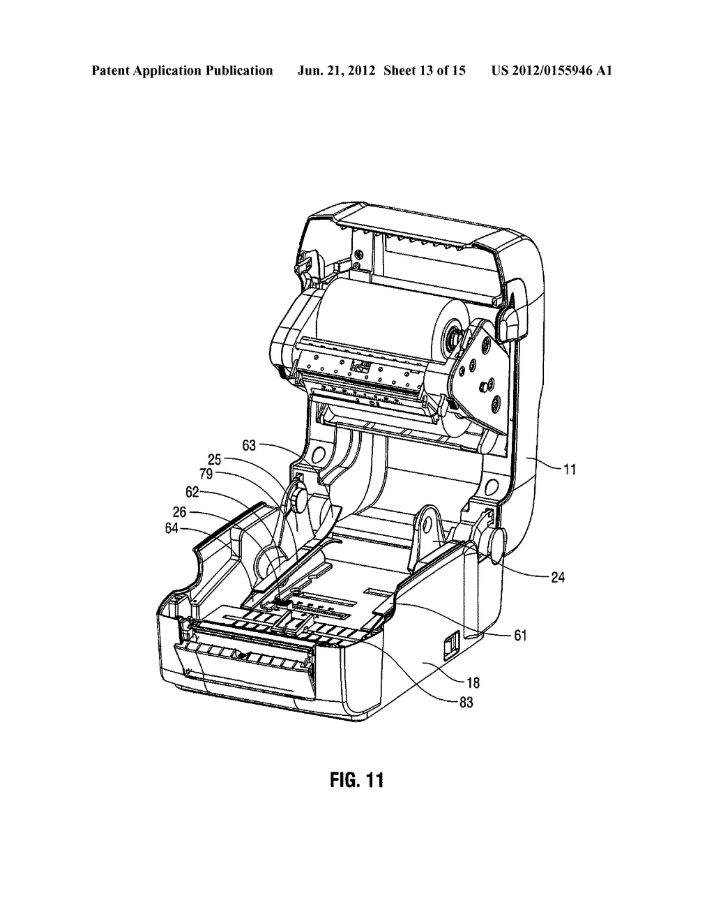 COMPACT PRINTER WITH PRINT FRAME INTERLOCK - diagram, schematic, and image 14