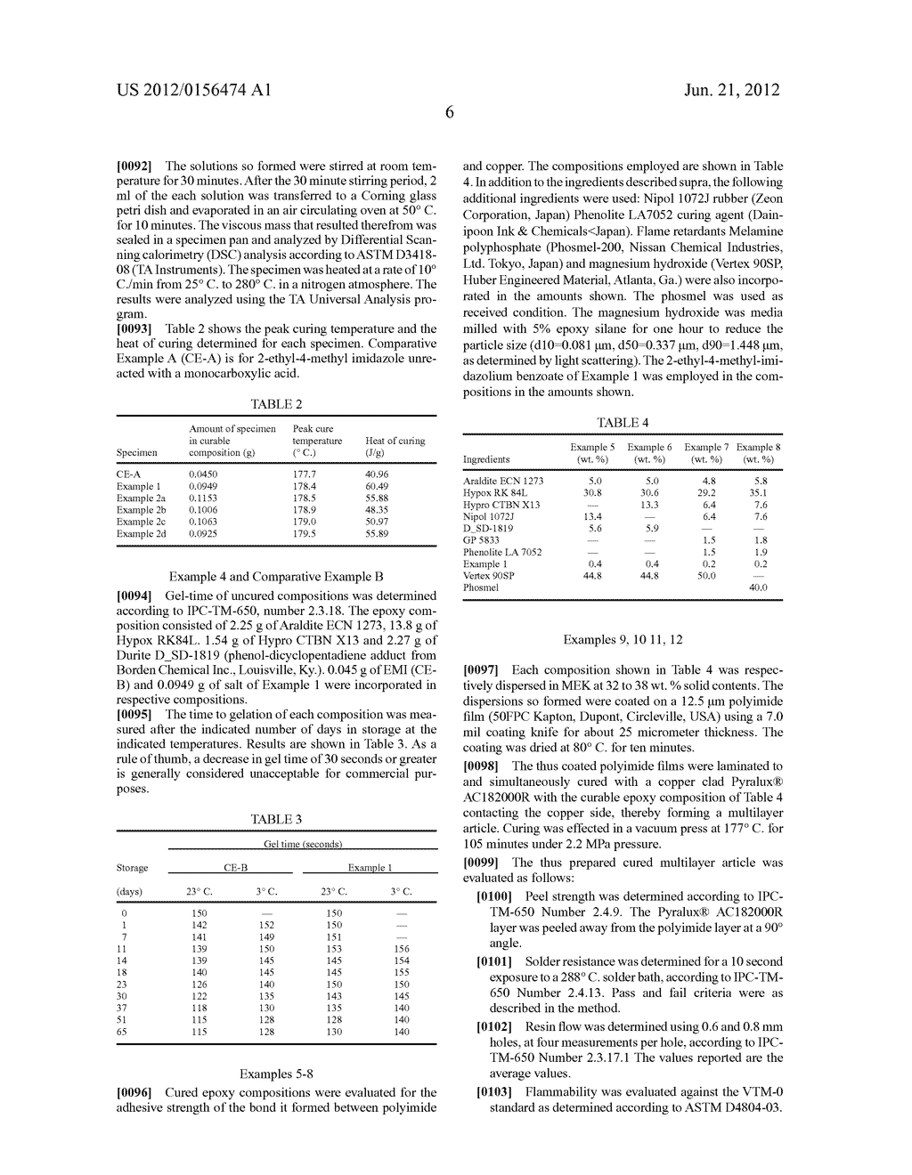 ARTICLE HAVING CURABLE COATING COMPRISING IMIDAZOLIUM MONOCARBOXYLATE SALT - diagram, schematic, and image 07