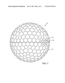 GOLF BALL PARTING LINE CONFIGURATION AND MOLD diagram and image