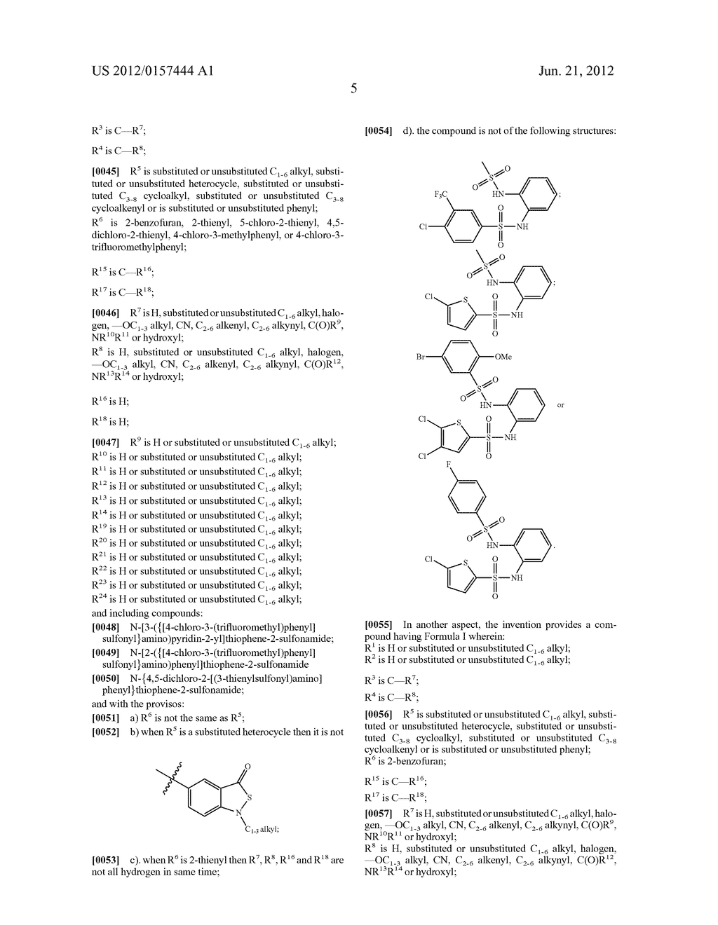 NOVEL 1,2- BIS-SULFONAMIDE DERIVATIVES AS CHEMOKINE RECEPTOR MODULATORS - diagram, schematic, and image 06