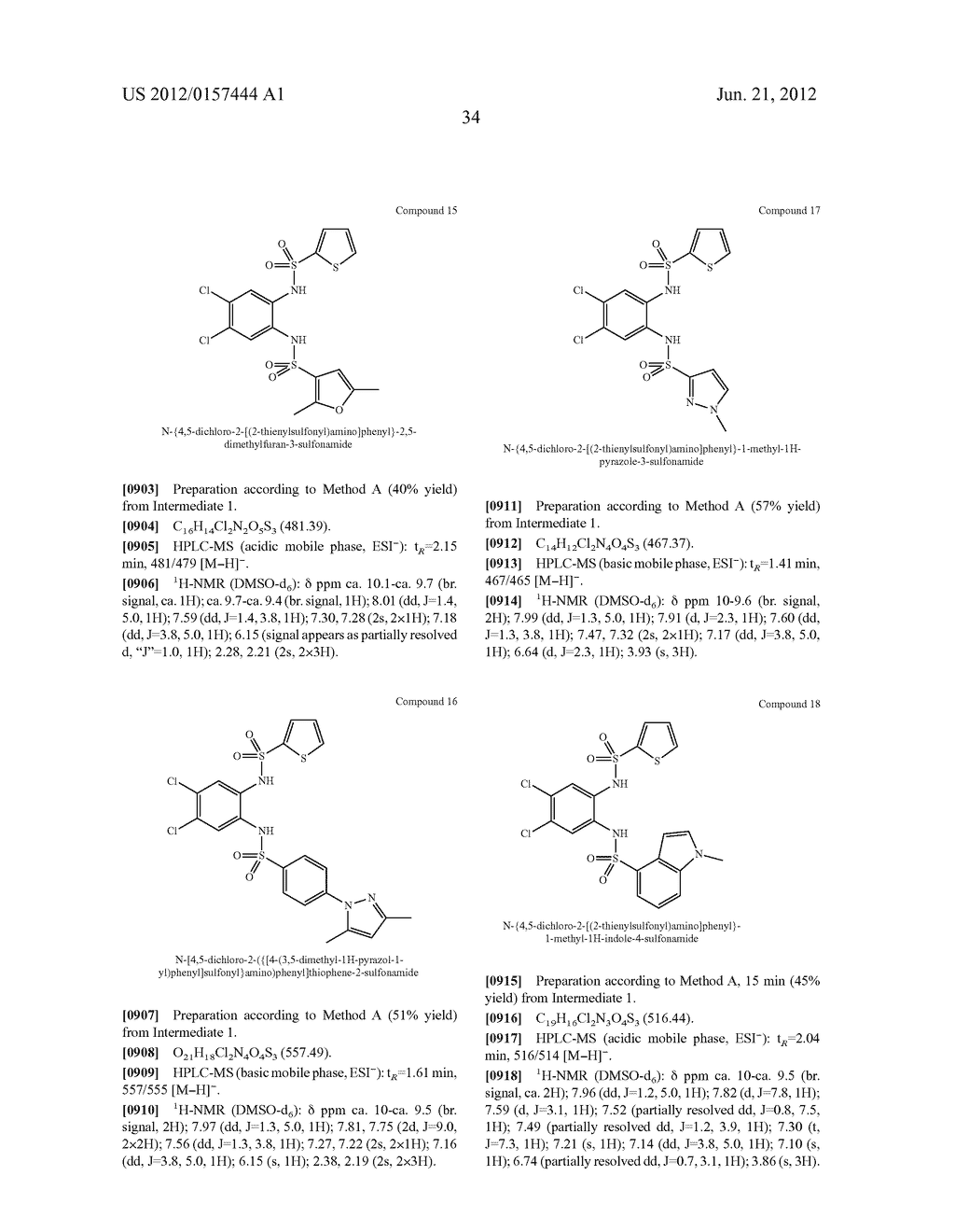 NOVEL 1,2- BIS-SULFONAMIDE DERIVATIVES AS CHEMOKINE RECEPTOR MODULATORS - diagram, schematic, and image 35
