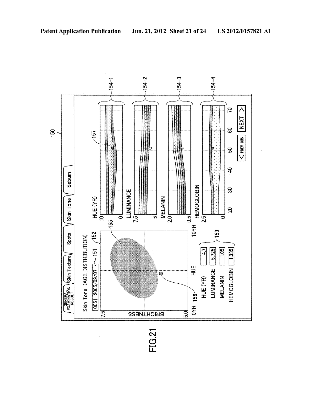 SKIN STATE ANALYZING METHOD, SKIN STATE ANALYZING APPARATUS, AND     COMPUTER-READABLE MEDIUM STORING SKIN STATE ANALYZING PROGRAM - diagram, schematic, and image 22