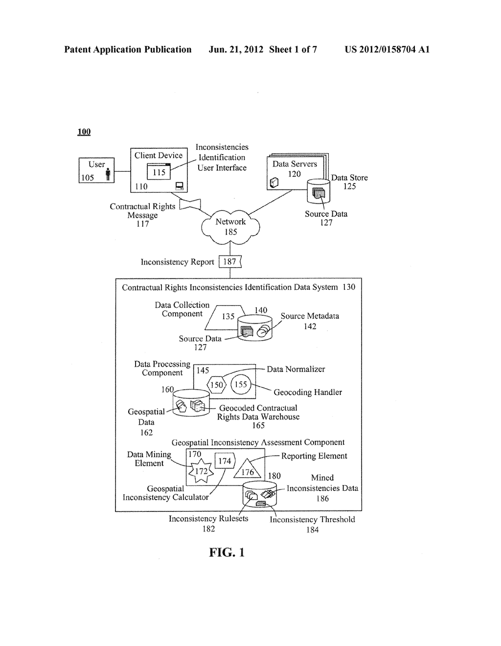 GEOSPATIAL INCONSISTENCIES IDENTIFICATION DATA SYSTEM BASED ON CONTRACTUAL     RIGHTS AND GEOGRAPHICAL NETWORK ANALYSIS - diagram, schematic, and image 02