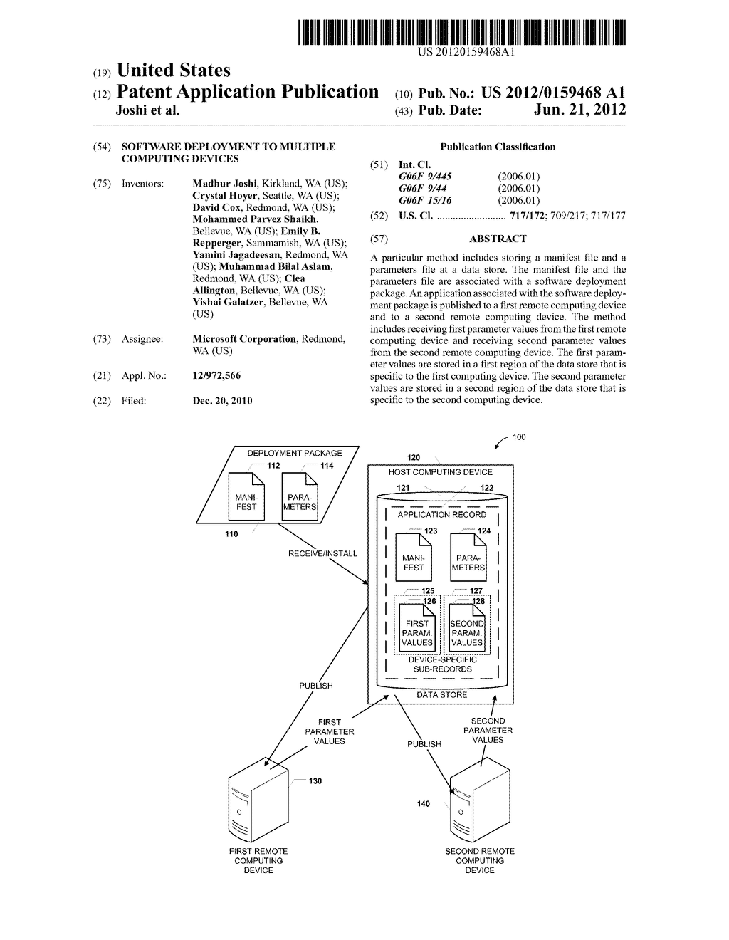 SOFTWARE DEPLOYMENT TO MULTIPLE COMPUTING DEVICES - diagram, schematic, and image 01