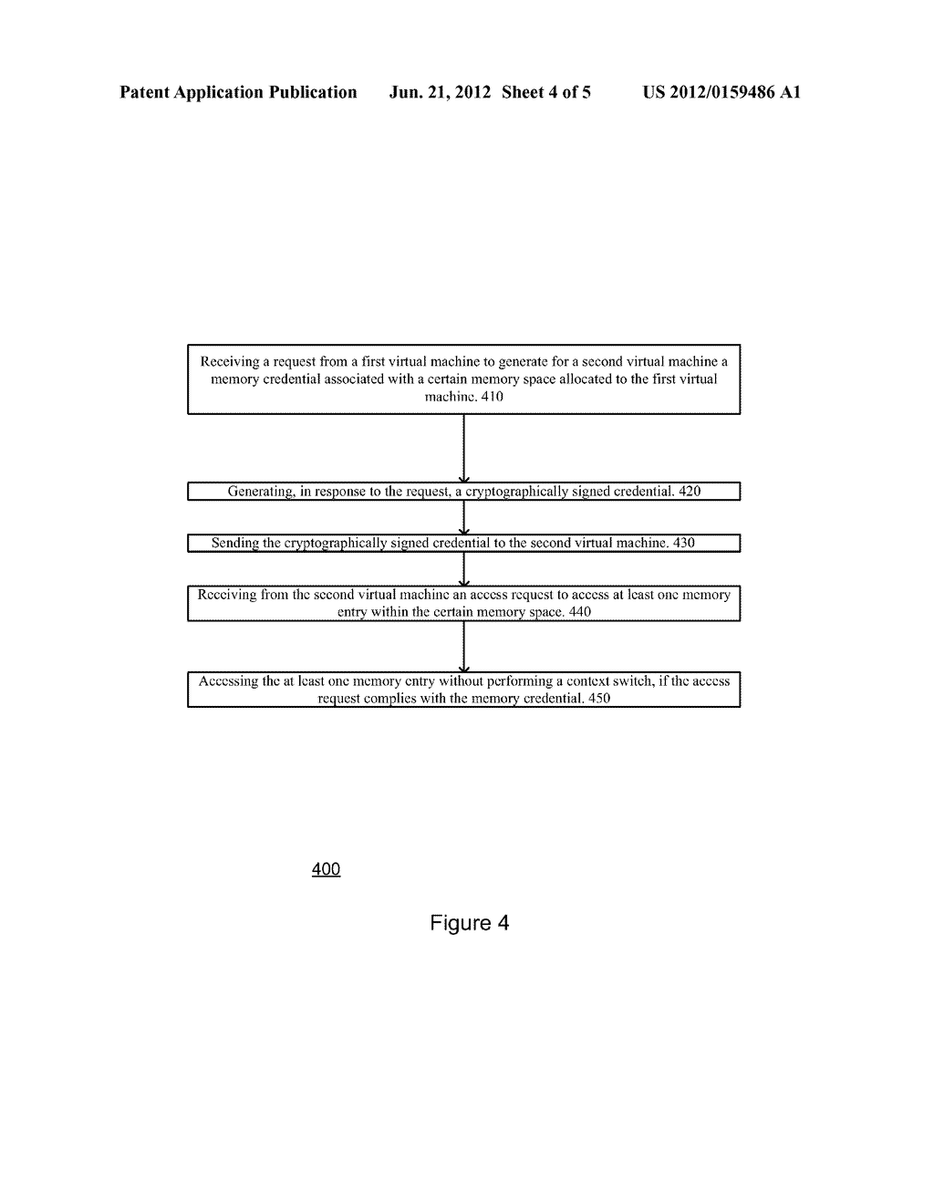 SYSTEM, METHOD AND COMPUTER PROGRAM PRODUCT FOR ACCESSING A MEMORY SPACE     ALLOCATED TO A VIRTUAL MACHINE - diagram, schematic, and image 05