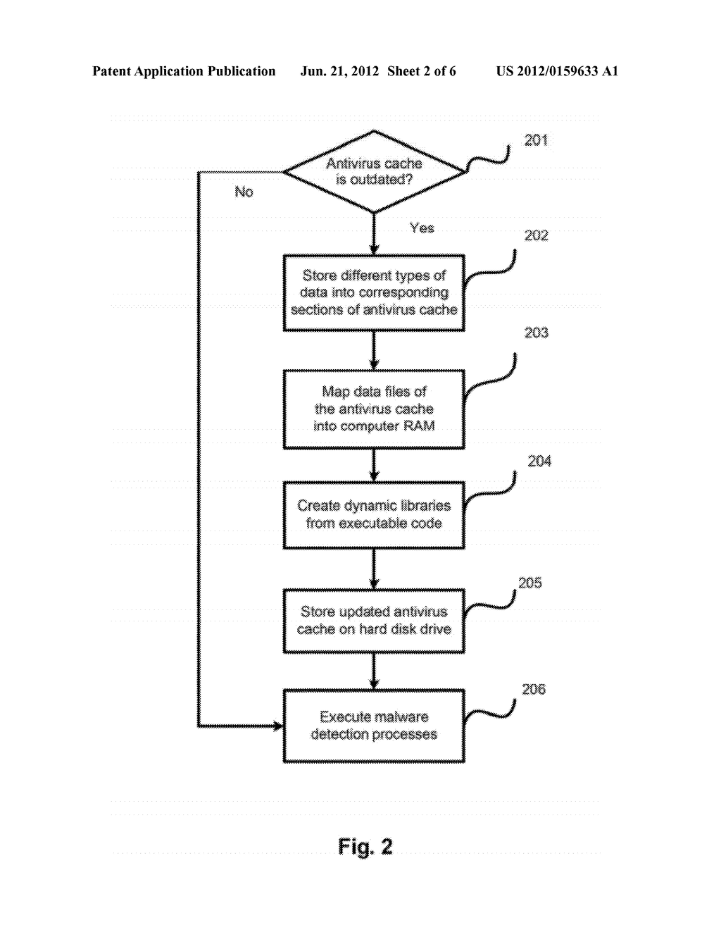 System and Method for Updating Antivirus Cache - diagram, schematic, and image 03