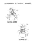 METHOD OF COVERING A POT WITH A FLORAL SLEEVE diagram and image