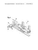 APPARATUS FOR HANDLING A FILM-TYPE COVER STRIP ON A PACKING MATERIAL WEB     FOR A PACKAGING CONTAINER diagram and image