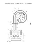 EXHAUST-GAS SUPPLY DEVICE OF A TURBINE WHEEL OF AN EXHAUST-GAS     TURBOCHARGER diagram and image