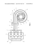 EXHAUST-GAS SUPPLY DEVICE OF A TURBINE WHEEL OF AN EXHAUST-GAS     TURBOCHARGER diagram and image