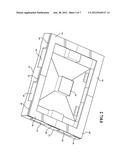 STRUCTURAL SUPPORTING PALLET CONSTRUCTION WITH IMPROVED PERIMETER IMPACT     ABSORBING CAPABILITIES diagram and image