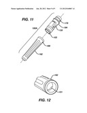 DISPENSER WITH A FRANGIBLE CONTAINER AND A ROTATING BREAKING MEMBER, FOR     DISPENSING A POLYMERIZABLE MONOMER ADHESIVE diagram and image