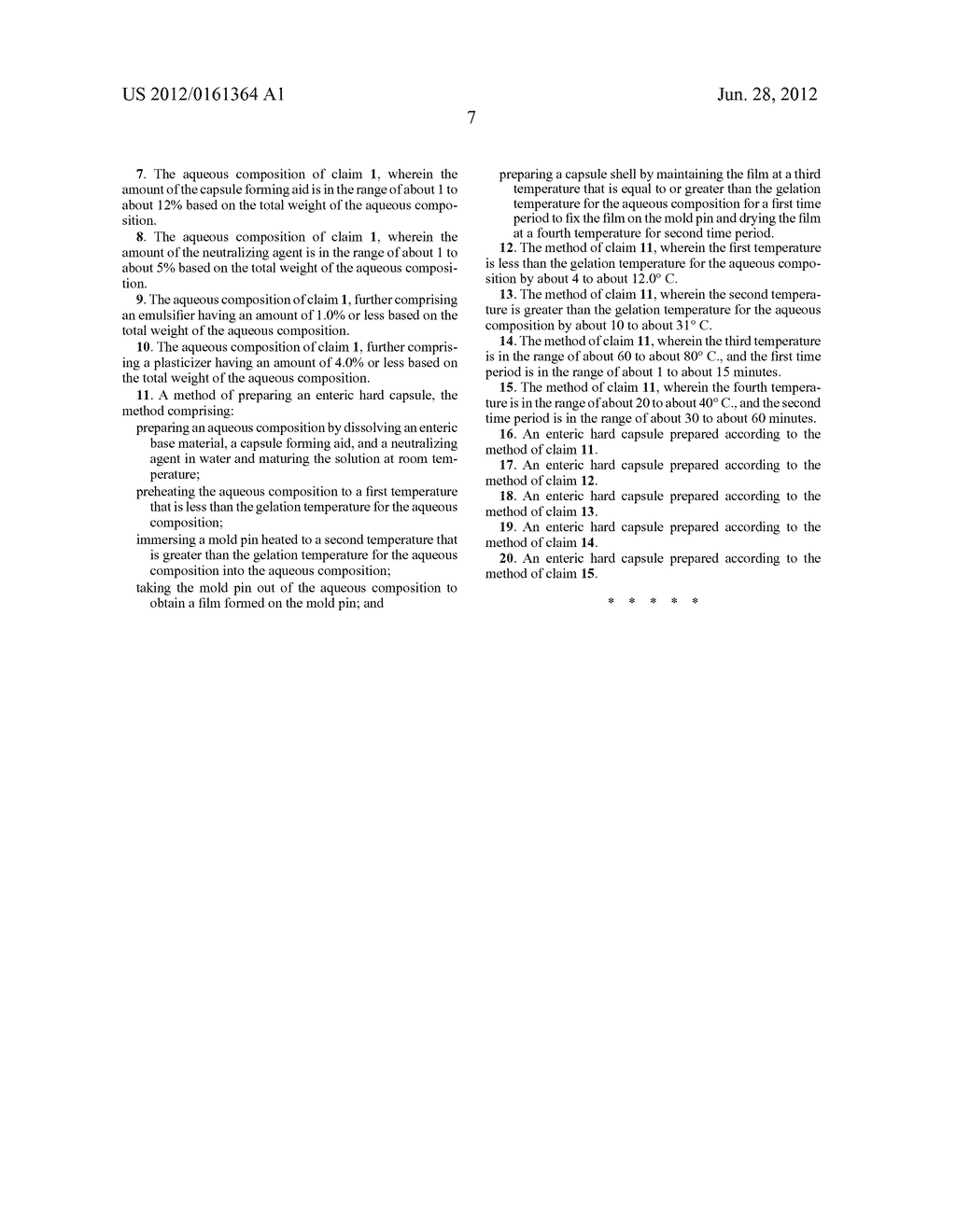 AQUEOUS COMPOSITION FOR ENTERIC HARD CAPSULE, METHOD OF PREPARING ENTERIC     HARD CAPSULE, AND ENTERIC HARD CAPSULE PREPARED USING THE METHOD - diagram, schematic, and image 08