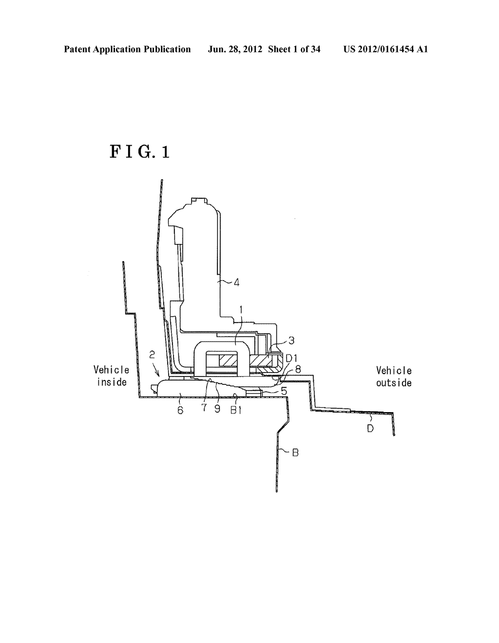 VEHICLE DOOR FIXING APPARATUS - diagram, schematic, and image 02