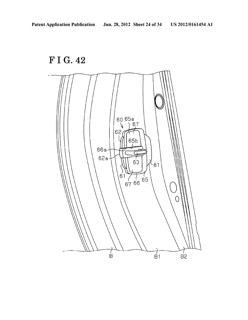 VEHICLE DOOR FIXING APPARATUS - diagram, schematic, and image 25