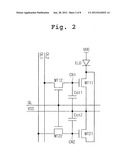 ELECTRO-LUMINESCENCE PIXEL, PANEL WITH THE PIXEL, AND DEVICE AND METHOD     FOR DRIVING THE PANEL diagram and image