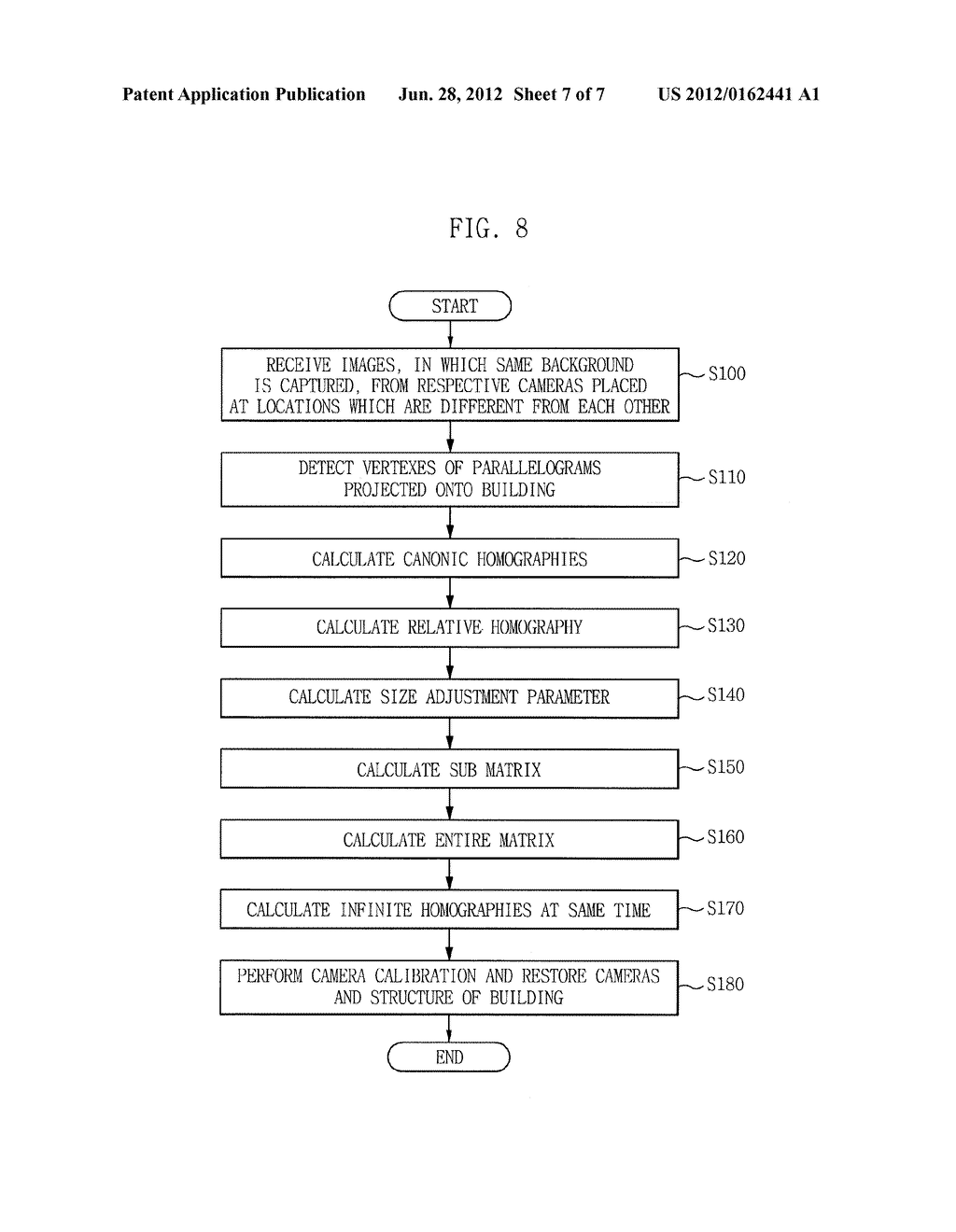 CAMERA CALIBRATION APPARATUS AND METHOD USING PARALLELOGRAMS IN IMAGE AND     MULTI-VIEW CONTROL - diagram, schematic, and image 08