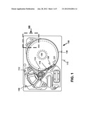 AIRFLOW SHROUD THAT REDUCES VIBRATION OF A ROTATING DISK IN A HARD DISK     DRIVE diagram and image