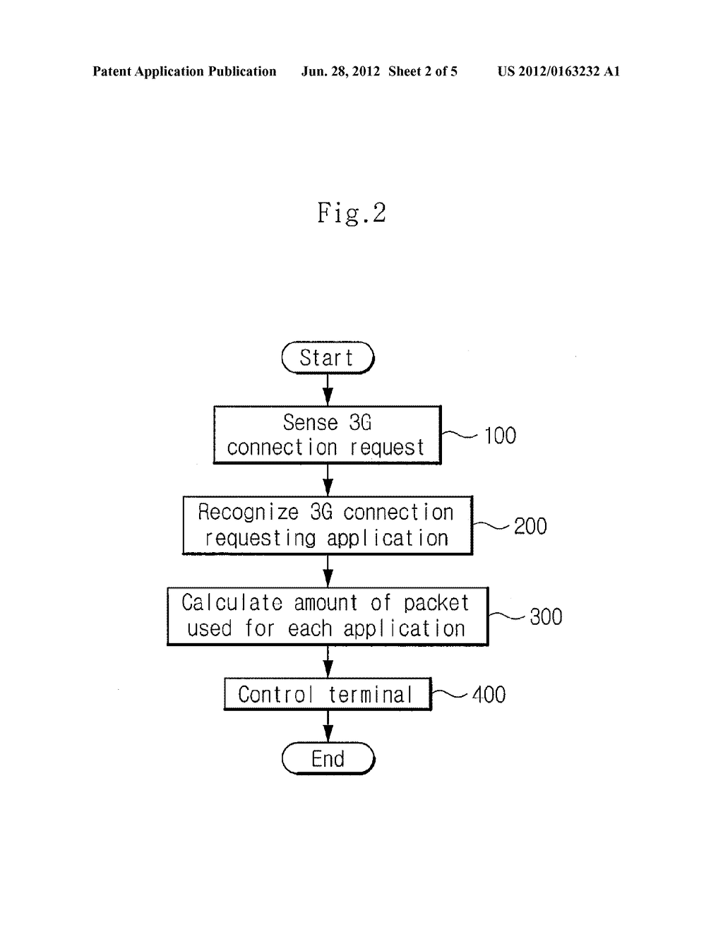 TERMINAL AND METHOD FOR MEASURING DATA USAGE - diagram, schematic, and image 03