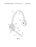 Headset With Rotatable Earphone Housing diagram and image
