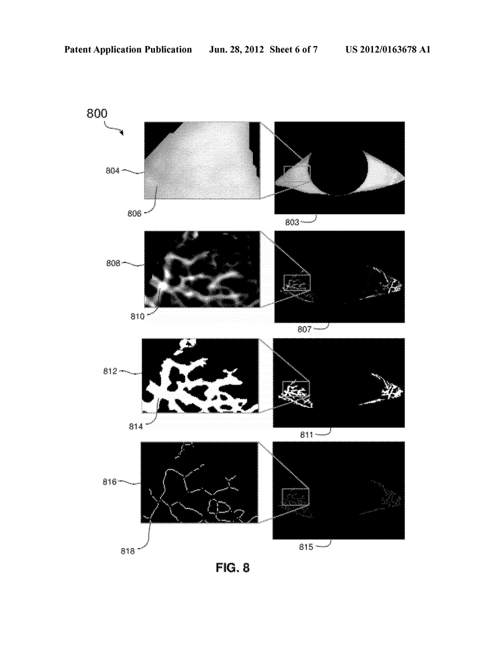 SYSTEM AND METHOD FOR IDENTIFYING A PERSON WITH REFERENCE TO A SCLERA     IMAGE - diagram, schematic, and image 07