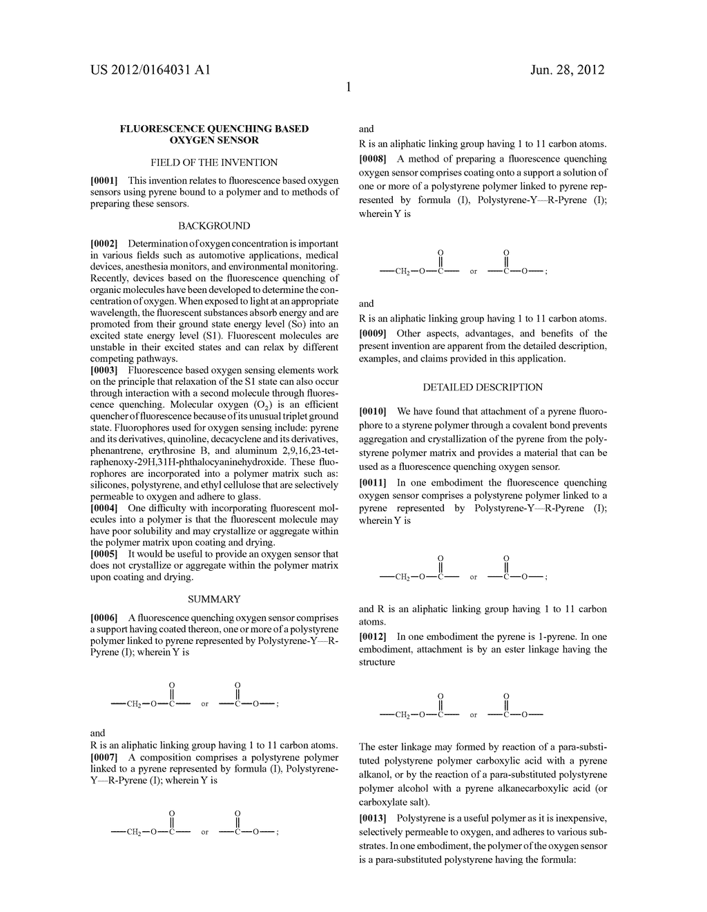 FLUORESCENCE QUENCHING BASED OXYGEN SENSOR - diagram, schematic, and image 02