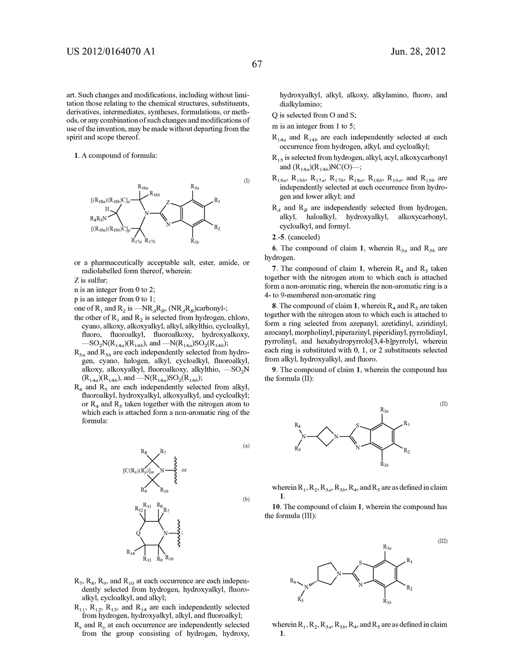 BENZOTHIAZOLE AND BENZOOXAZOLE DERIVATIVES AND METHODS OF USE - diagram, schematic, and image 68