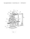 Dry-cast concrete block molding machine diagram and image