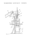 Dry-cast concrete block molding machine diagram and image