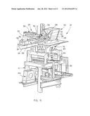 Dry-cast concrete block molding machine diagram and image