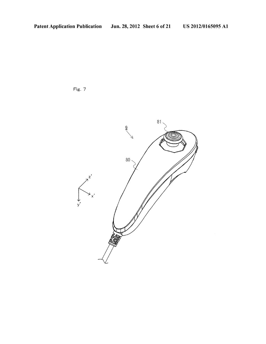 GAME SYSTEM, GAME APPARATUS, STORAGE MEDIUM HAVING GAME PROGRAM STORED     THEREIN, AND GAME PROCESS METHOD - diagram, schematic, and image 07