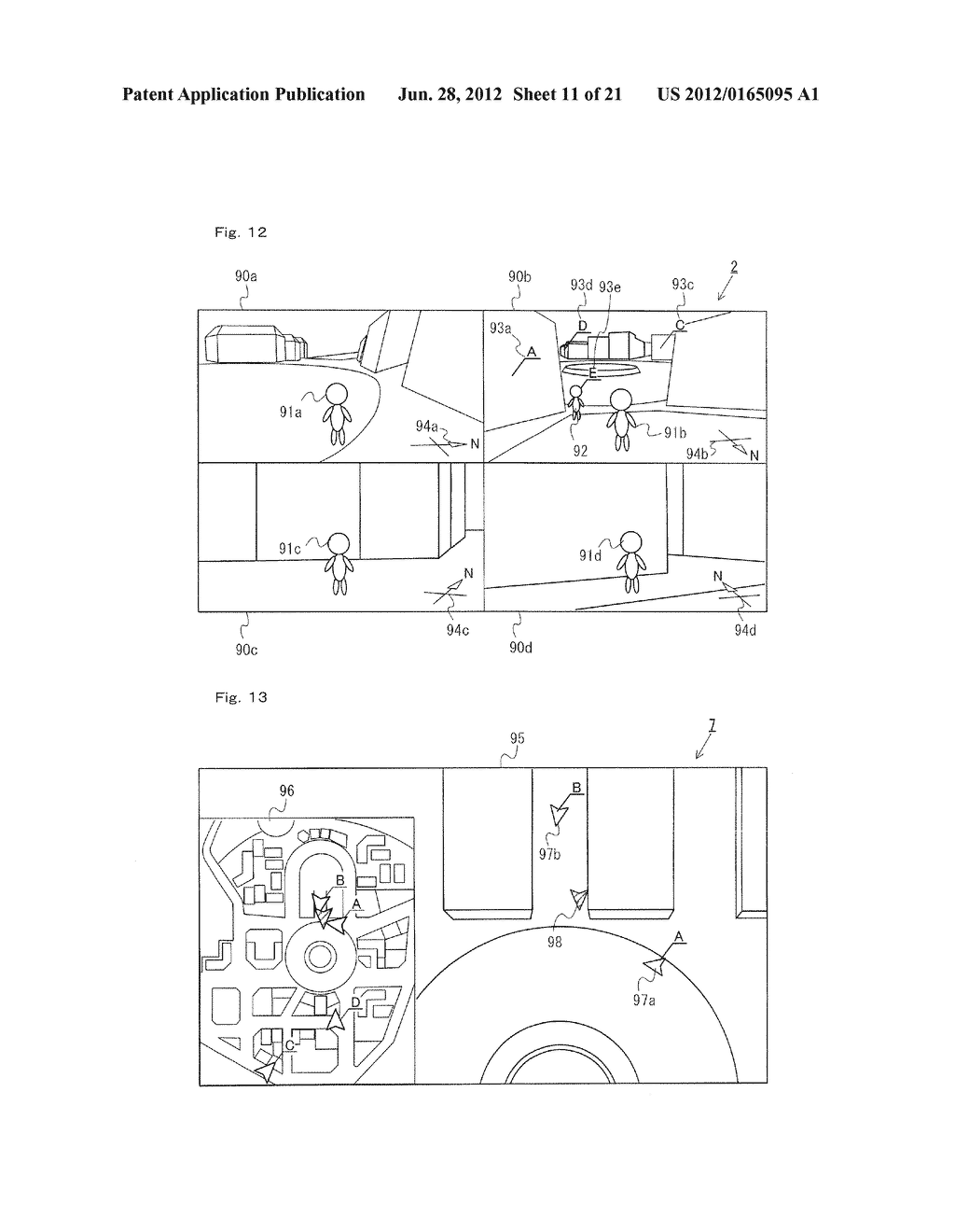 GAME SYSTEM, GAME APPARATUS, STORAGE MEDIUM HAVING GAME PROGRAM STORED     THEREIN, AND GAME PROCESS METHOD - diagram, schematic, and image 12