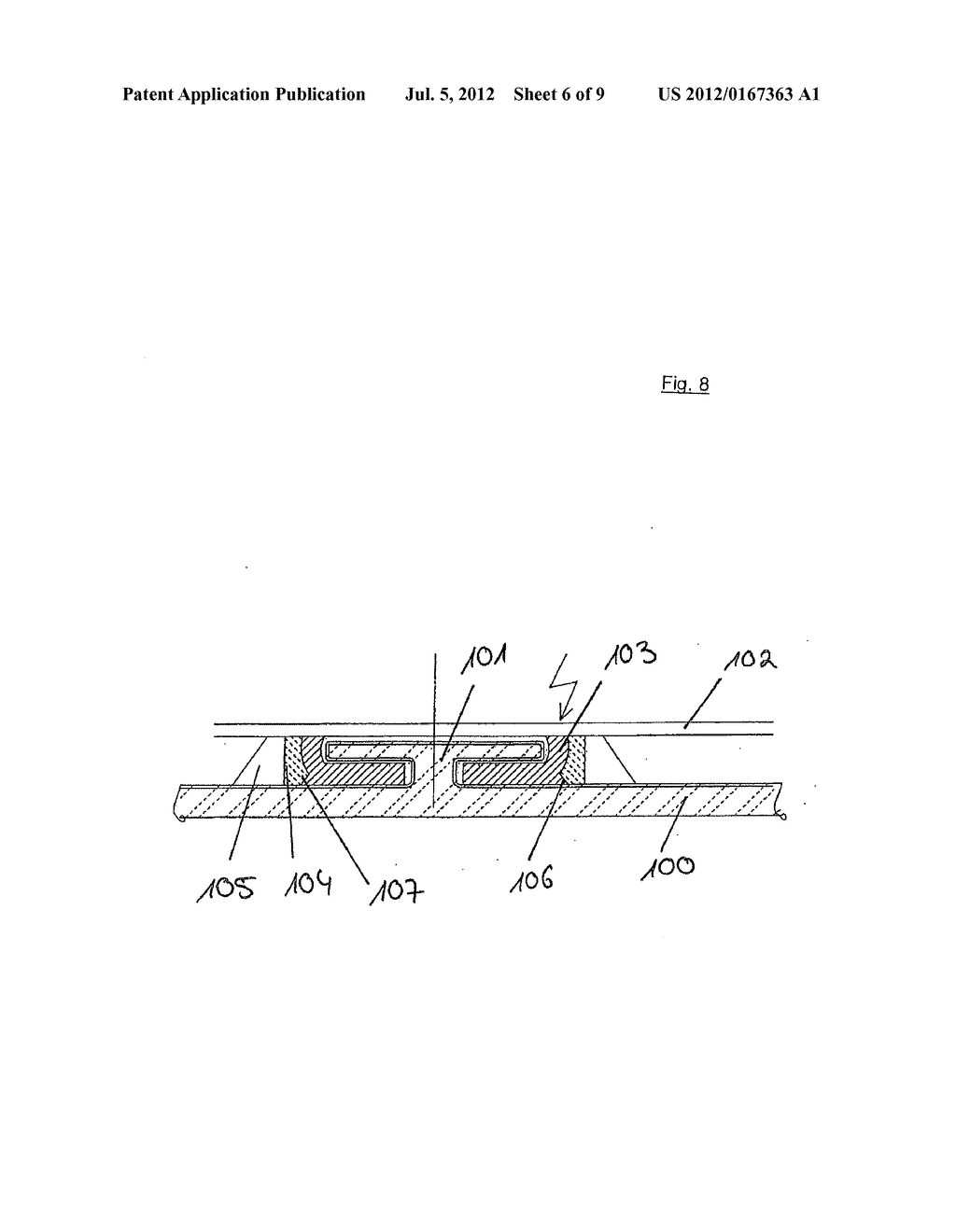 Arrangement for Securing a Lining Material - diagram, schematic, and image 07