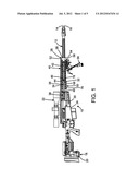 Firearm with keyhole-shaped rail mounting points diagram and image