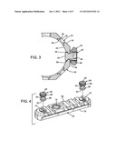 Firearm with keyhole-shaped rail mounting points diagram and image