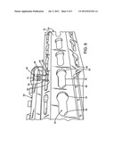 Firearm with keyhole-shaped rail mounting points diagram and image