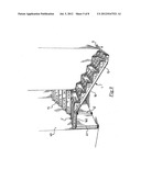 LOST FORMWORK STRUCTURE FOR MAKING STAIRCASES AND STAIR-LANDINGS, METHOD     FOR MAKING SUCH STRUCTURES AND METHOD FOR THE RELATIVE APPLICATION diagram and image