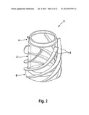 Swirl Element, Inlet Valve, Device and Method for Evaporating or Driving     out Highly Volatile ... diagram and image