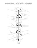 Method for Vertically Grounding and Leading Down from Inner Side of     Composite Pole Tower and Pole Tower Thereof diagram and image